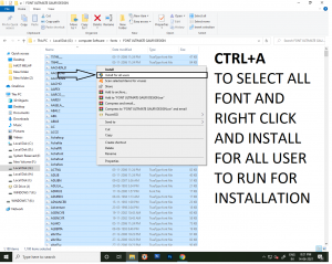 HOW TO INTALL FONT PNG