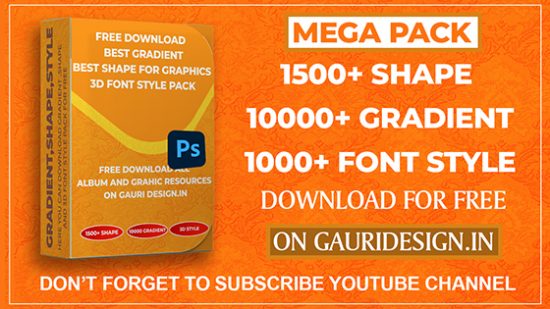 gradient shape and font style 2021