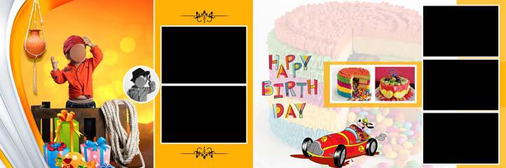 Happy Birthday Album PSD 2021 12x36 2021 by Gauridesign