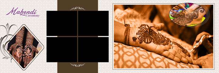 20 New Mehandi Wedding Album PSD for Free download 12x36 2021 gauridesign