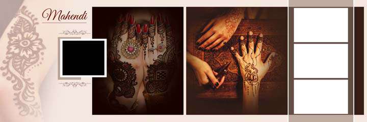 20 New Mehandi Wedding Album PSD for Free download 12x36 2021 gauridesign