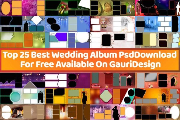 Top 25 Best Wedding Album Psd Download For Free  - Gauri Design