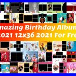 Happy Birthday Album PSD 2021 12x36 2021 by Gauridesign