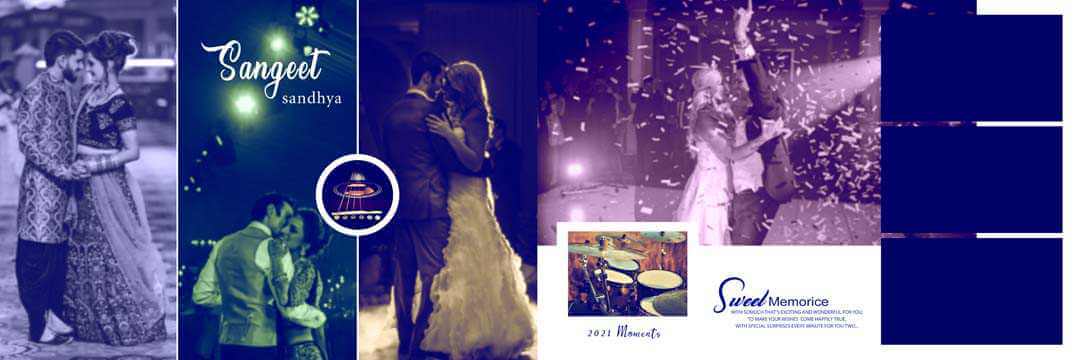 Sangeet Wedding Album PSD by gauri design