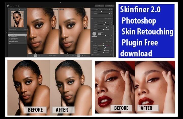 Skinfiner 2.0 Photoshop Skin Retouching Plugin by Gauri Design