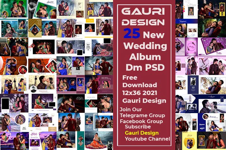 Dmax Wedding Album PSD Free Download 12x36