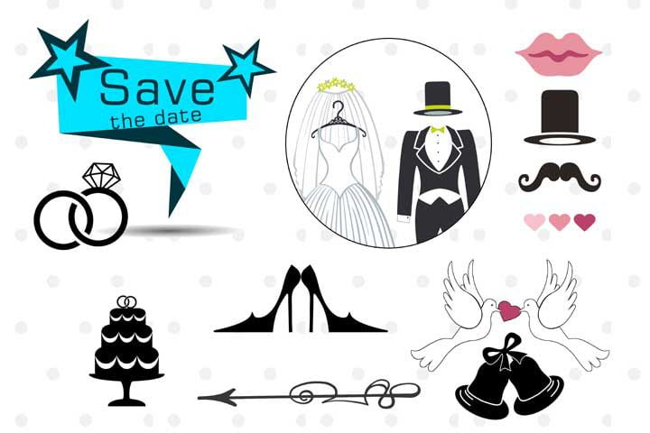 Save The Date Logo PSD by Gauri Design