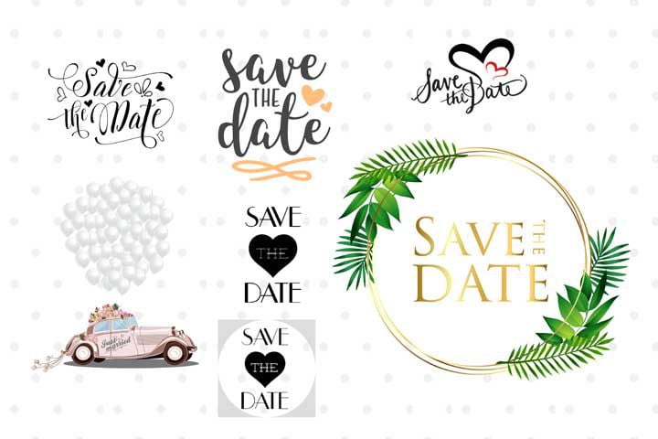 Save The Date Logo PSD by Gauri Design