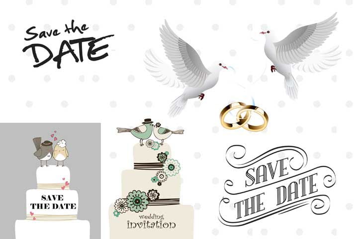 Save The Date Logo PSD by Gauri Design