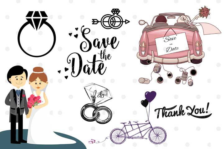 Save The Date Logo PSD by Gauri Design