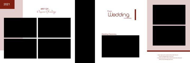 Reception Wedding Album PSD Free Download 12x36 2021