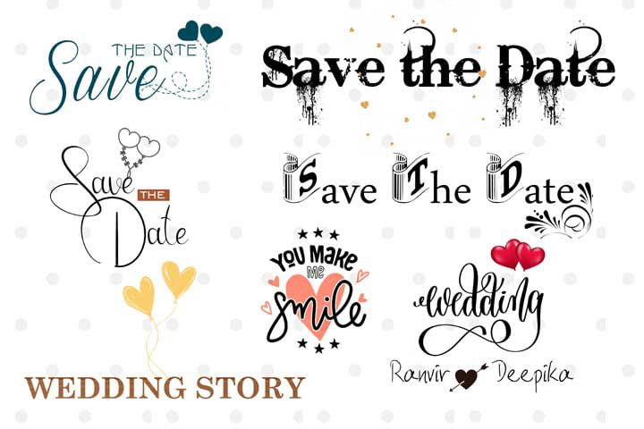 Save The Date Logo PSD by Gauri Design