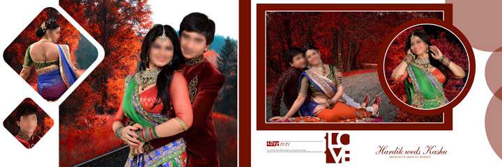 Wedding album dm 12x36 psd free download by Gauri Design