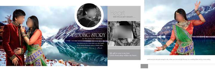 Wedding album dm 12x36 psd free download by Gauri Design