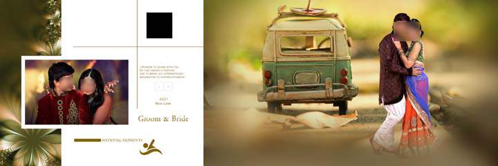 Wedding album dm 12x36 psd free download by Gauri Design