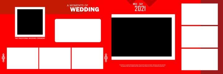 Reception Wedding Album PSD Free Download 12x36 2021