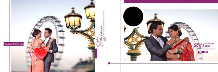 Wedding album dm 12x36 psd free download by Gauri Design