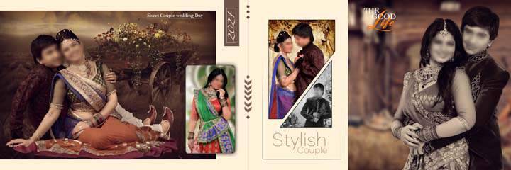 Wedding album dm 12x36 psd free download by Gauri Design