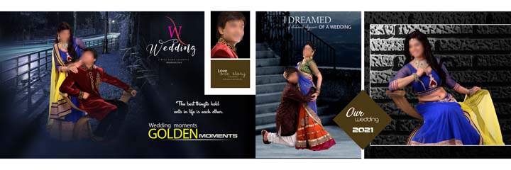 Wedding album dm 12x36 psd free download by Gauri Design