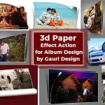 3d Paper Effect Action for Album Design by Gauri Design