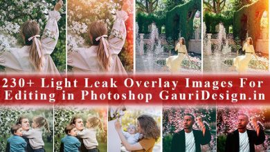230+ Light Leak Overlay Images for Editing in Photoshop
