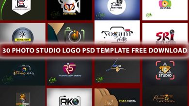Photo Studio Logo PSD Template Free Download