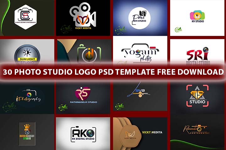 Photo Studio Logo PSD Template Free Download