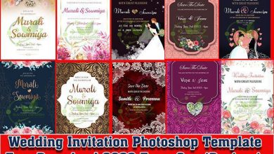 Wedding Invitation Photoshop Template Free Download 2