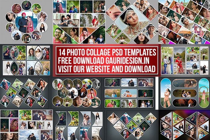Photo Collage Psd Templates Free Download Gauri Design