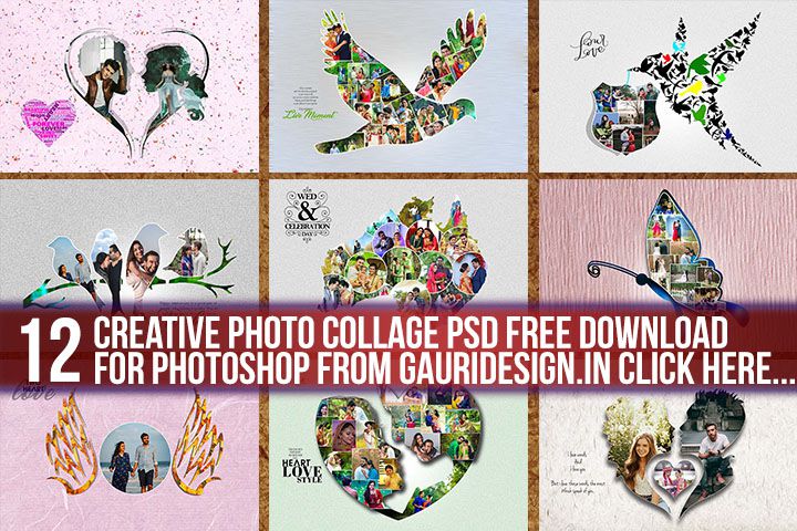 Creative Photo Collage PSD Free Download For Photoshop