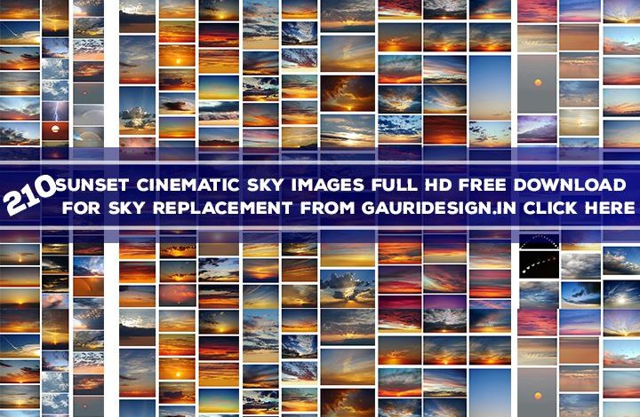 210+ Sunset Cinematic Sky Images Full HD Free Download for Sky Replacement