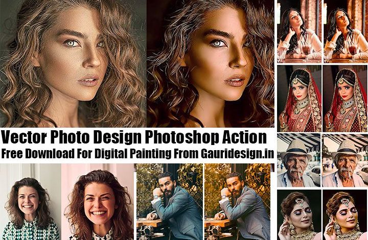 Vector Photo Design Photoshop Action Free Download