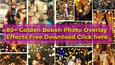 80+ Golden Bokeh Photo Overlay Effects Free Download by gauri design