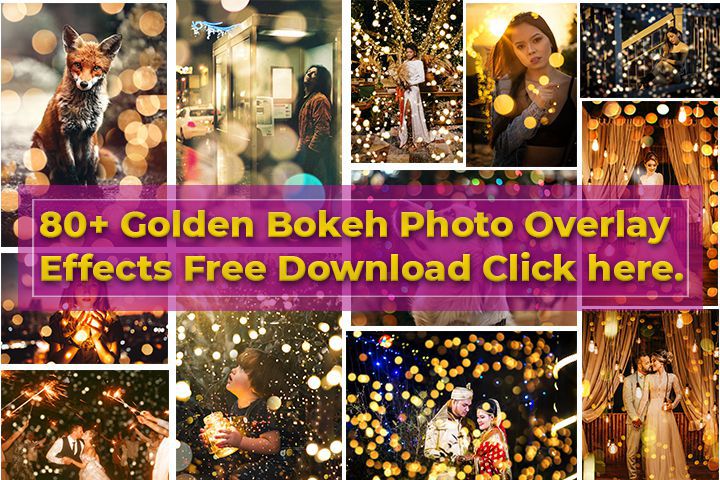 80+ Golden Bokeh Photo Overlay Effects Free Download by gauri design