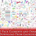 20 PSD Pack Elements and Ornaments Free Download