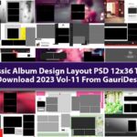 New Classic Album Design Layout PSD 12x36 Template Free Download 2023 11
