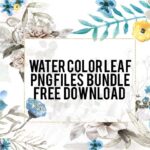 Water Color Leaf PNG Files Free Download 01