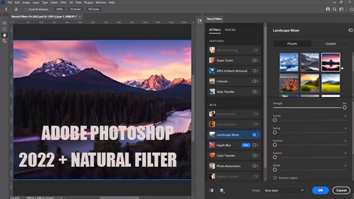 Adobe Photoshop CC 2022 With Natural Filter Free Download