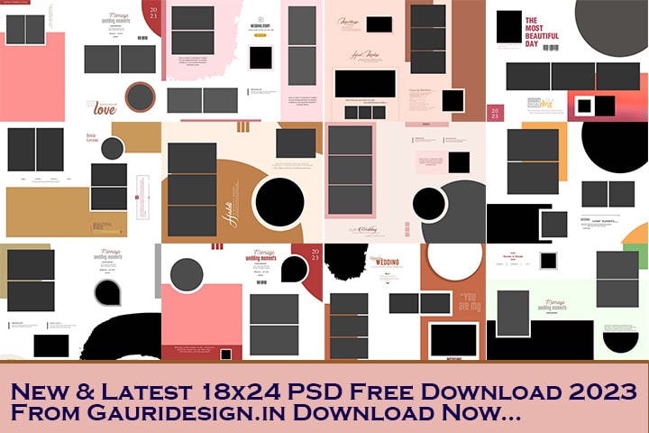 Amazing 18X24 Album Design PSD Free Download 2023