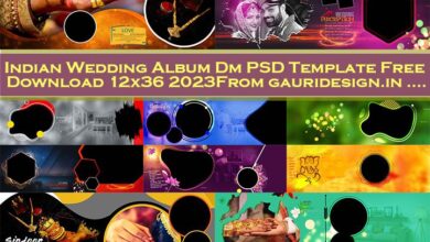 Indian Wedding Album Dm PSD Template Free Download 12x36 2023