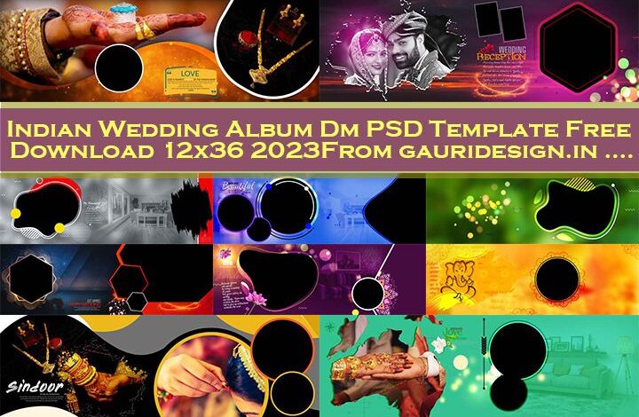 Indian Wedding Album Dm PSD Template Free Download 12x36 2023