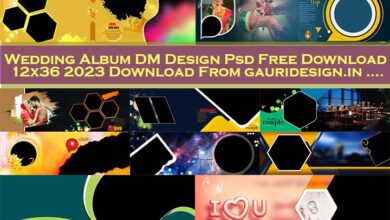 Wedding Album DM Design Psd Free Download 12x36 2023