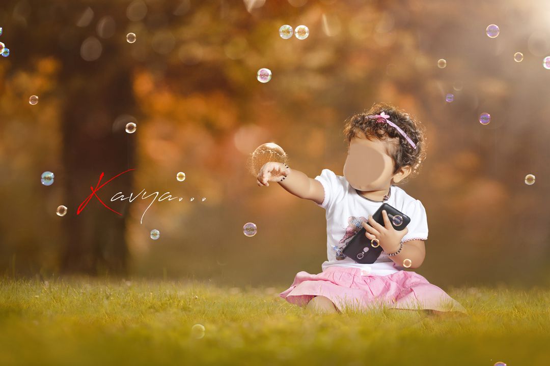 15 New Baby Photo Editing Background PSD Template Free Download- 01