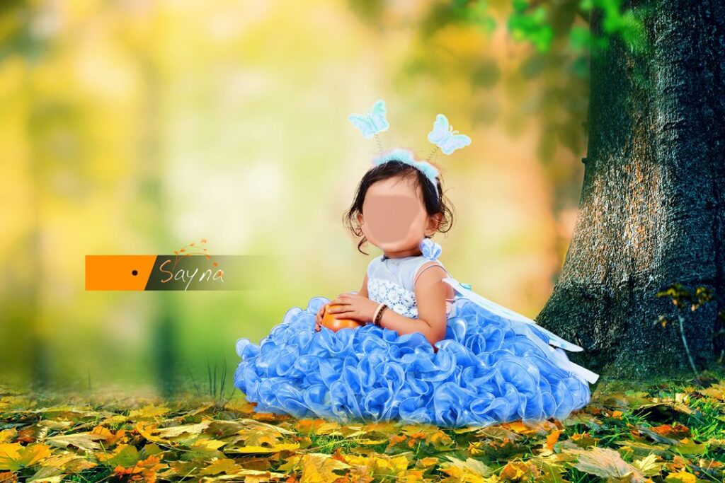 10 New Baby Photo Editing Background PSD Template Free Download 02