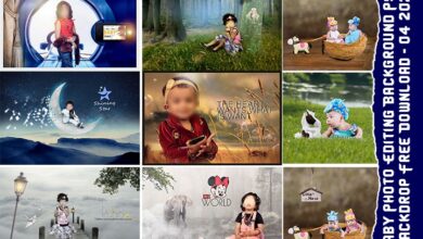 Baby Photo Editing Background PSD Backdrop Free Download - 04 2023
