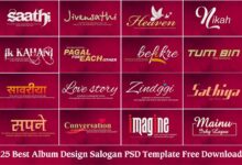 25 New Best Album Design Salogan PSD Template Free Download
