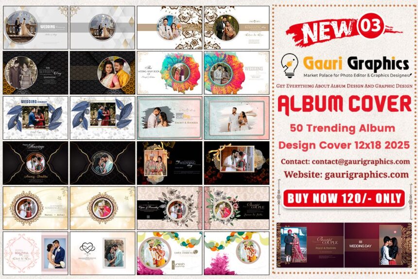 50 New & Trending Album Cover PSD Template 12×18 2025