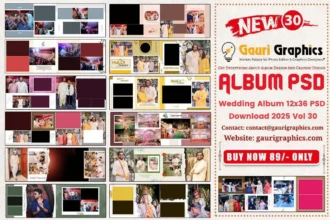 Beautiful Wedding Album 12×36 PSD Download 2025 Vol 30