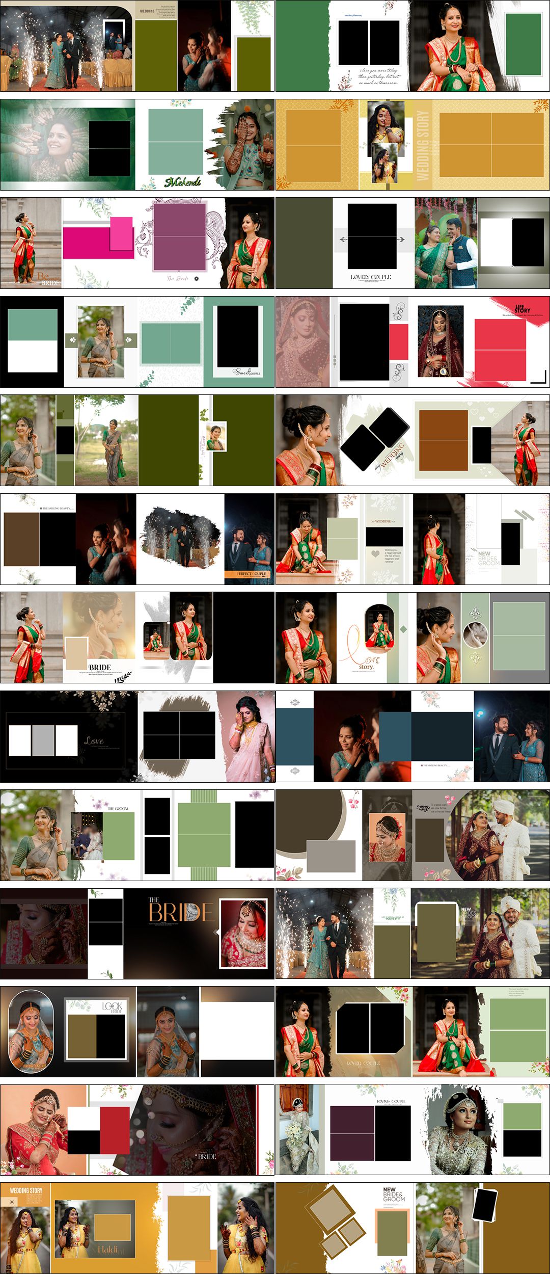 100 Indian Wedding Album Design Psd 12x36 2025 Vol 36