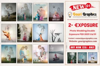 Photo Wedding Double Exposure PSD 2025 Download Vol 01